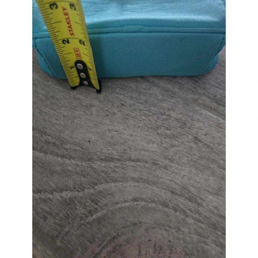 Baggallini Turquoise Blue Nylon Crossbody Bag Travel Messenger Turn Lock Small